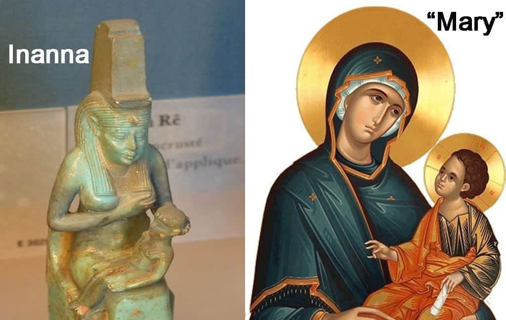 Similarities between Inanna and Queen of Heaven